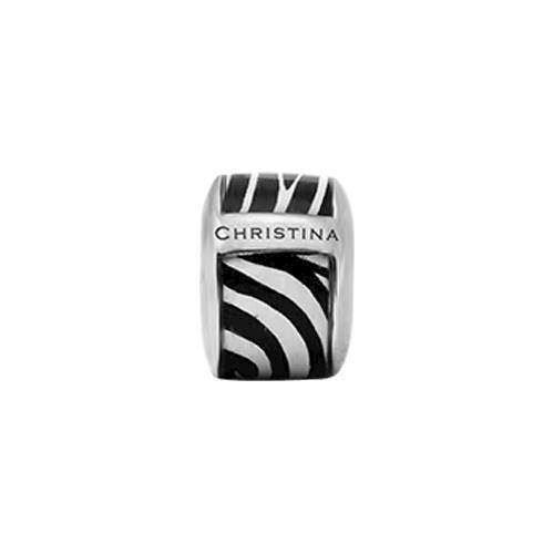 Image of Christina Collect Zebra sølv charm